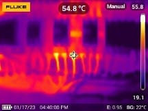 Thermografieaufnahme Schaltschrank